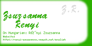 zsuzsanna renyi business card